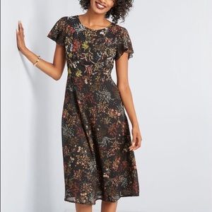Modcloth Embellished to Perfection Floral Dress